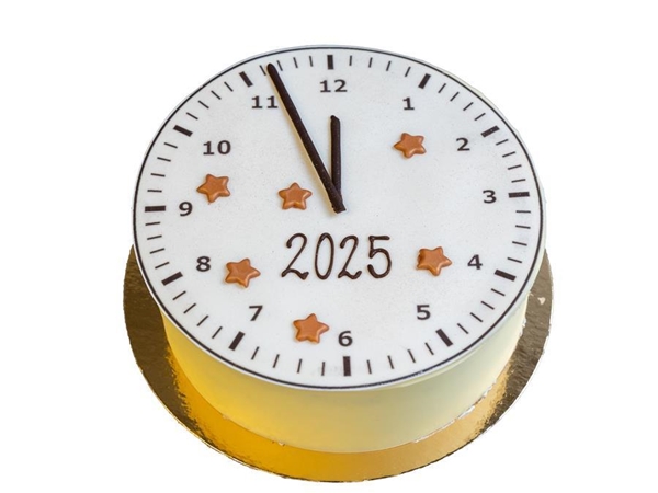 Nieuwsjaars Klok Taart